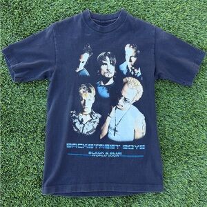 Vintage Y2K 2001 Single Stitch Backstreet Boys World Tour Tee Size S